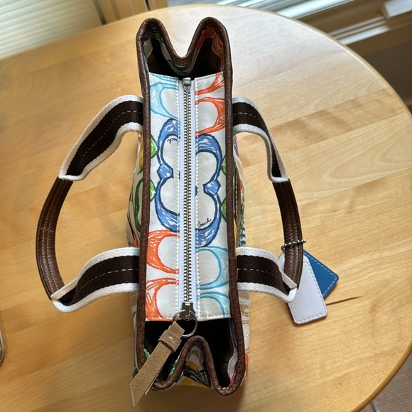 💕✨Gorgeous vintage Y2K coach Hampton patchwork weekend tote bag! 🌸🩵💕🌟 - Picture 15 of 16